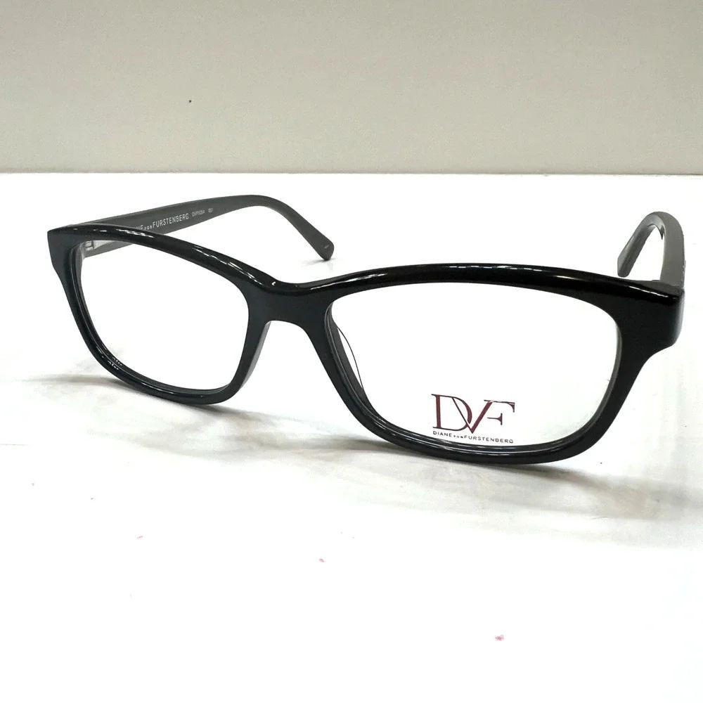 NEW Diane von Furstenberg DVF 5054 001 Glossy Black Eyeglasses Frames 50-15-135